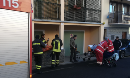 Intervento dei Vigili del fuoco per soccorrere un anziano