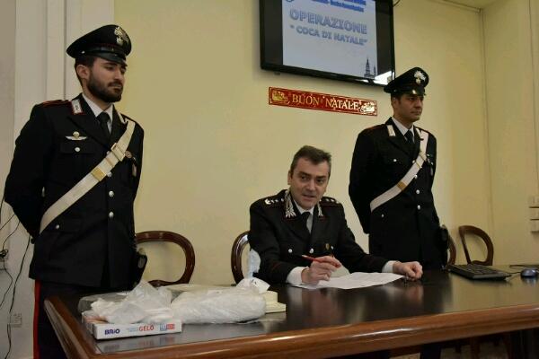 Sequestrata cocaina che, sul mercato, avrebbe fruttato 500mila euro