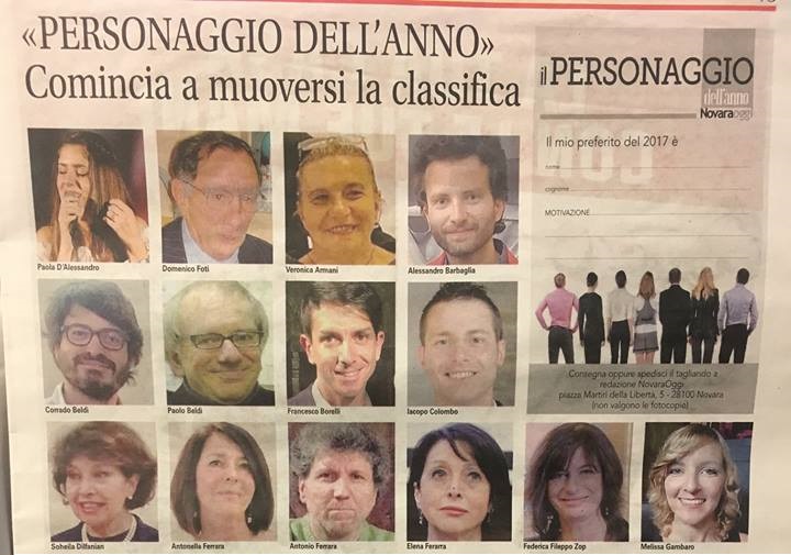 Personaggio dell’anno: Paola D’Alessandro in testa