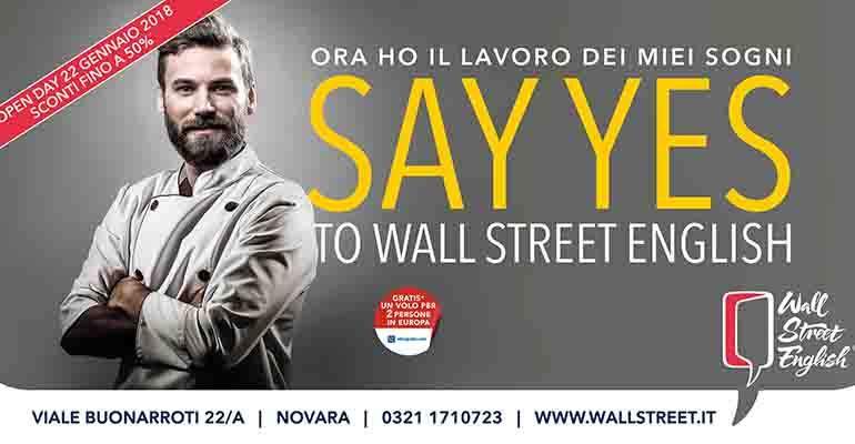 22nd january 2018: say yes to Wall Steet English