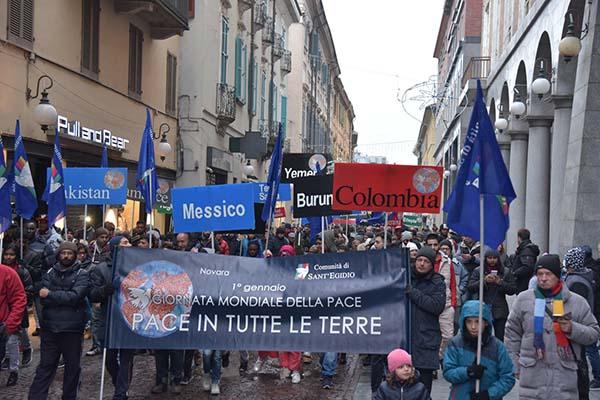 Anche a Novara l’anno si apre con un passo di pace e con la Marcia della Pace di S. Egidio