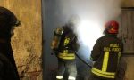 Fiamme in un edificio disabitato del centro storico