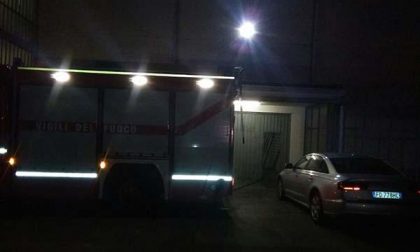 Incendio in un'azienda di Borgo Ticino