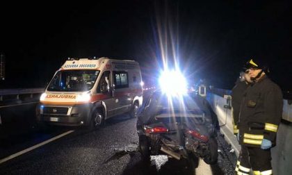 Incidente mortale in A4: carro funebre tampona un'auto