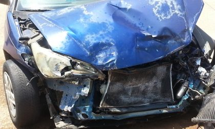 Incidente stradale e traffico in tilt con lunghe code