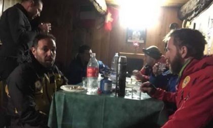Tecnico bloccato in montagna recuperato dopo 12 ore