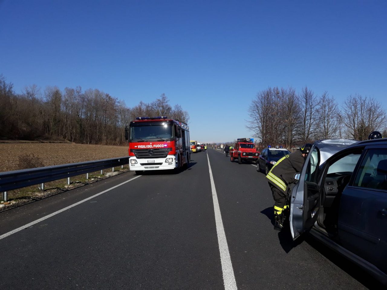 Incidente Pombia: 5 auto coinvolte