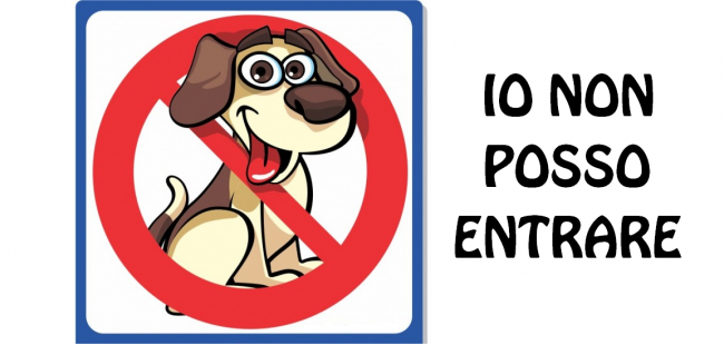 Niente cani nei ristoranti, bar e alimentari