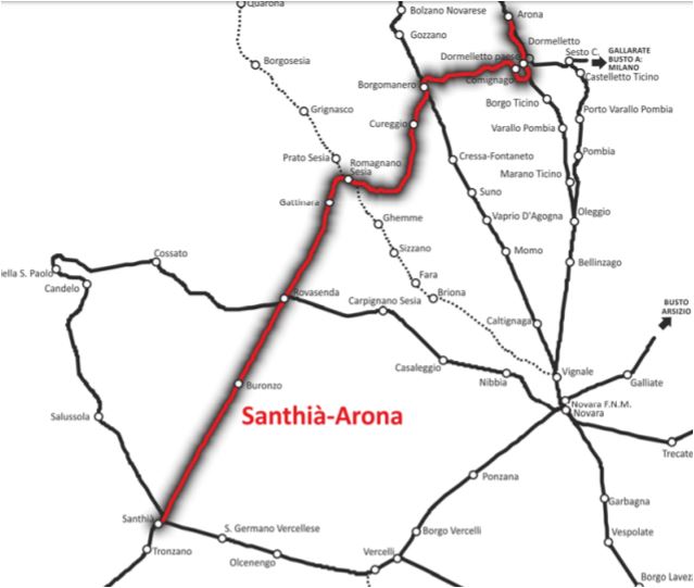 Linea ferroviaria Arona-Santhià verso la riapertura? L’annuncio della Provincia e lo scetticismo del consigliere Pd Rossi