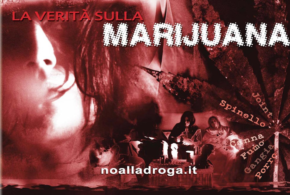 Opuscoli Verità sulla Marijuana distribuiti a Novara