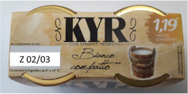 Parmalat richiama lotti di yogurt Kyr dai supermercati