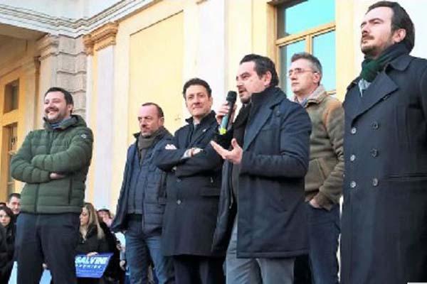 Salvini a Novara: «Non vedo l’ora di andare al governo»