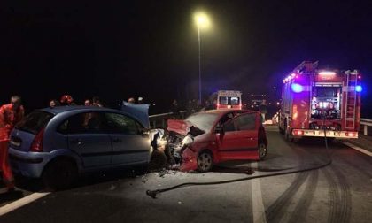 Scontro frontale tra Galliate e Romentino