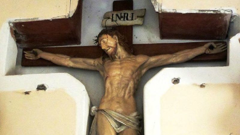 Cristo rubato sul lago d’Orta: ricerche in tutta la zona