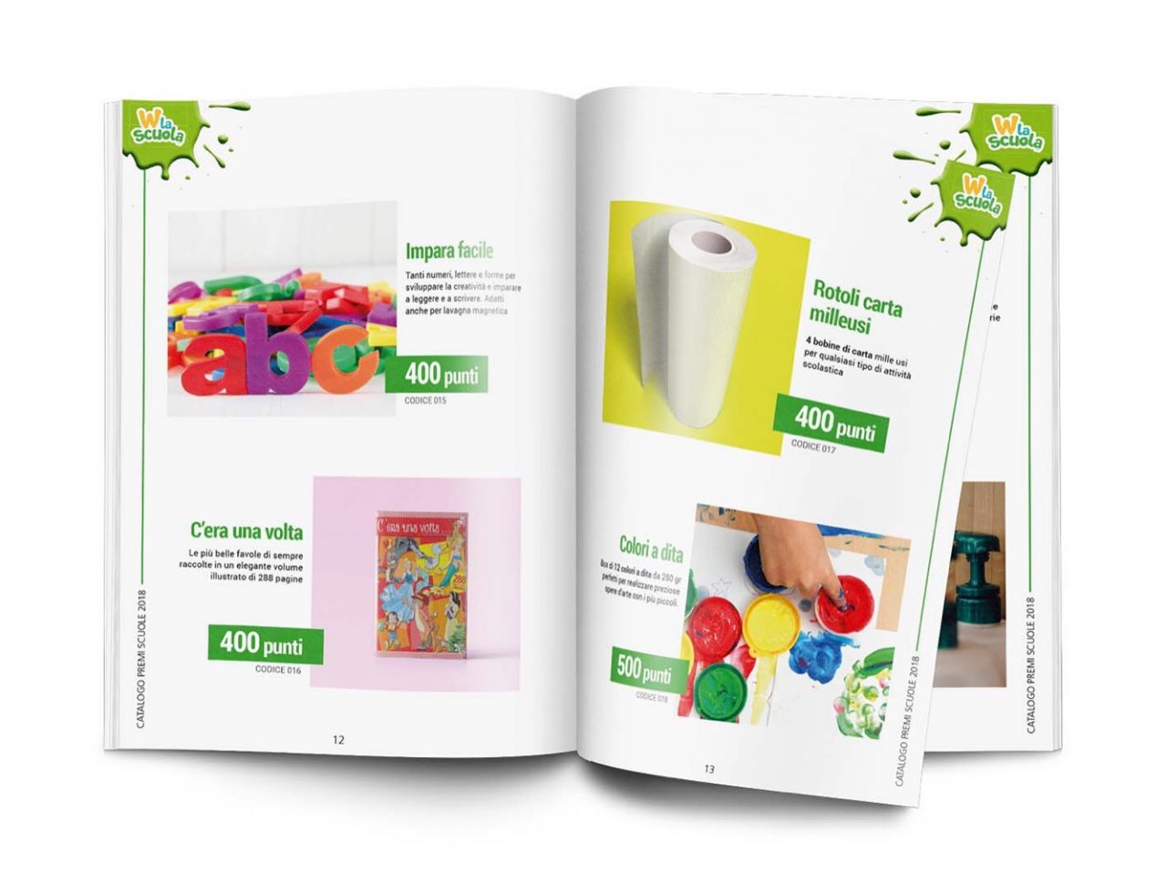 W LA SCUOLA: Ecco il bellissimo catalogo premi 2018