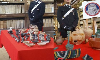 Sequestrato corredo funerario di epoca romana dal valore di 100 mila euro