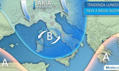 Freddo e neve arrivano in settimana