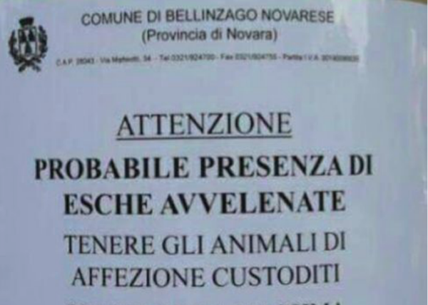 Bocconi avvelenati, l’ipotesi preoccupa