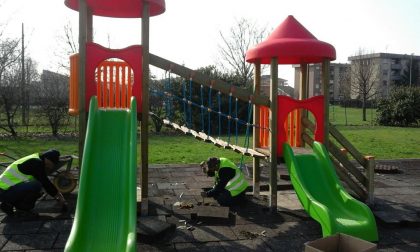 Nuovi giochi al parco di Sant'Agabio