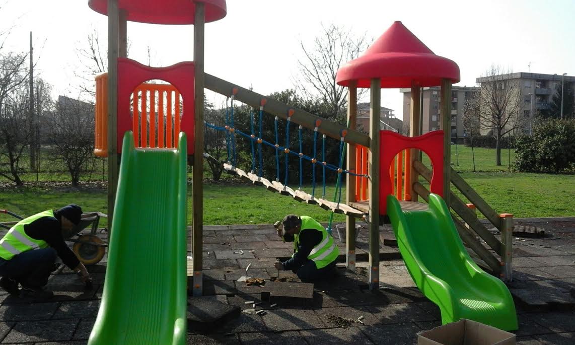 Nuovi giochi al parco di Sant’Agabio