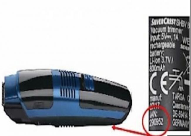 Ritirato dal mercato tagliacapelli a rischio esplosione