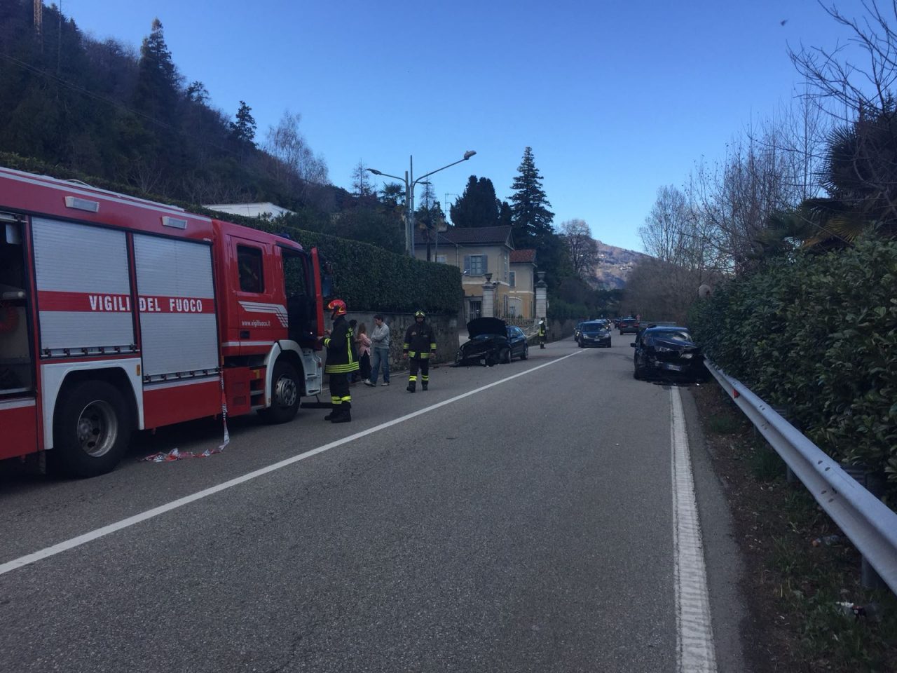 Incidente stradale a Meina, cinque feriti, uno grave