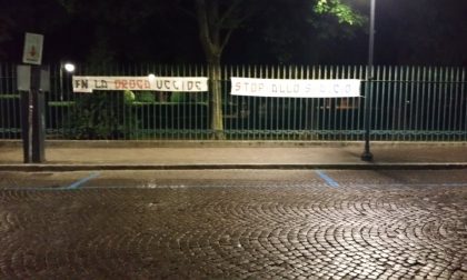 Forza nuova al parco di villa Marazza a Borgomanero