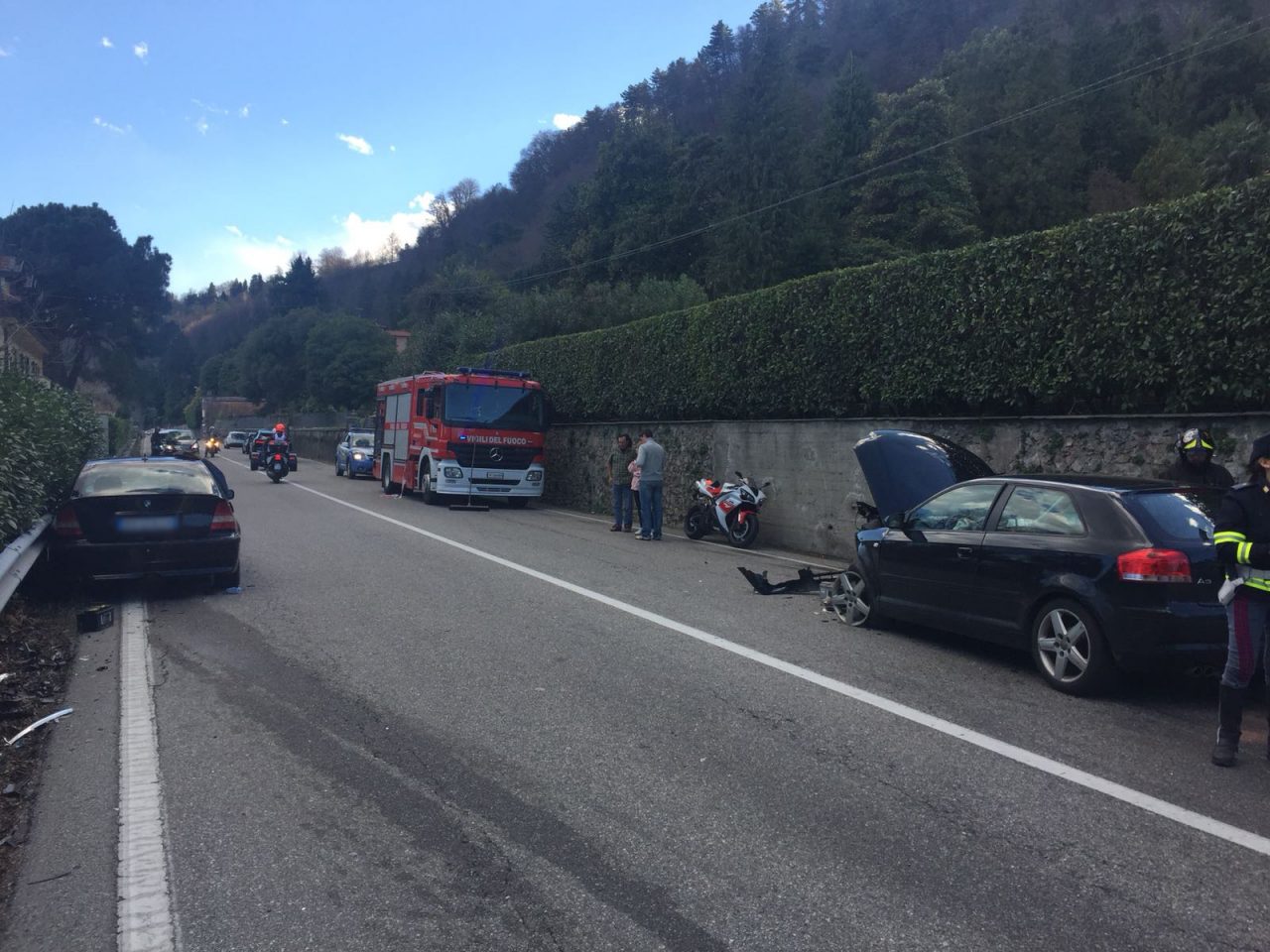 Frontale a Meina feriti due bambini nell’incidente