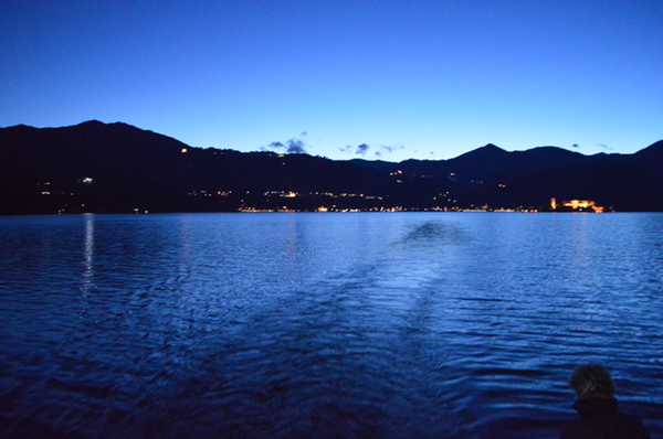 Con Maria in barca sul lago