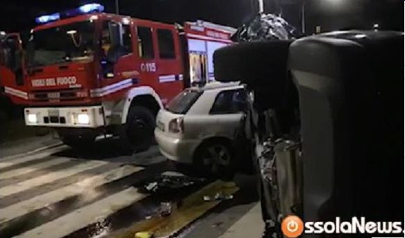 Schianto a Domodossola, un morto e tre feriti