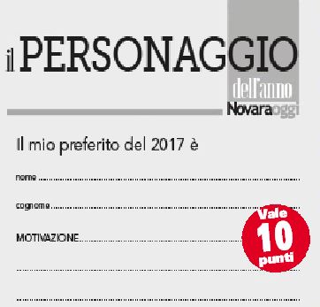 Domani ultimo giorno per consegnare i tagliandi del Personaggio dell’anno di Novaraoggi