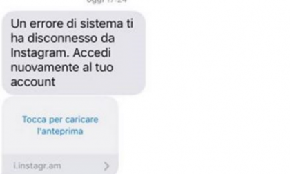 Attenzione ai messaggi truffa per accedere agli account Instagram