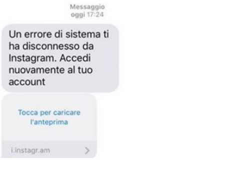Attenzione ai messaggi truffa per accedere agli account Instagram
