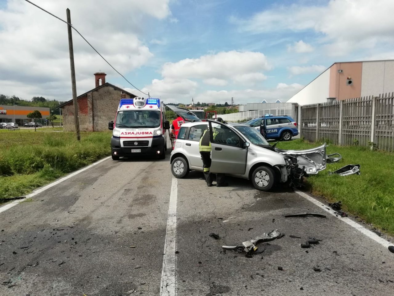 Violento incidente a Borgo Ticino