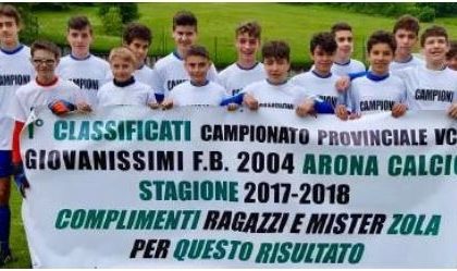 Arona calcio: un trionfo per i Giovanissimi 2004