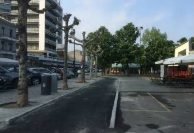 Arona, taglio del nastro per la pista ciclabile e la Ztl anticipata
