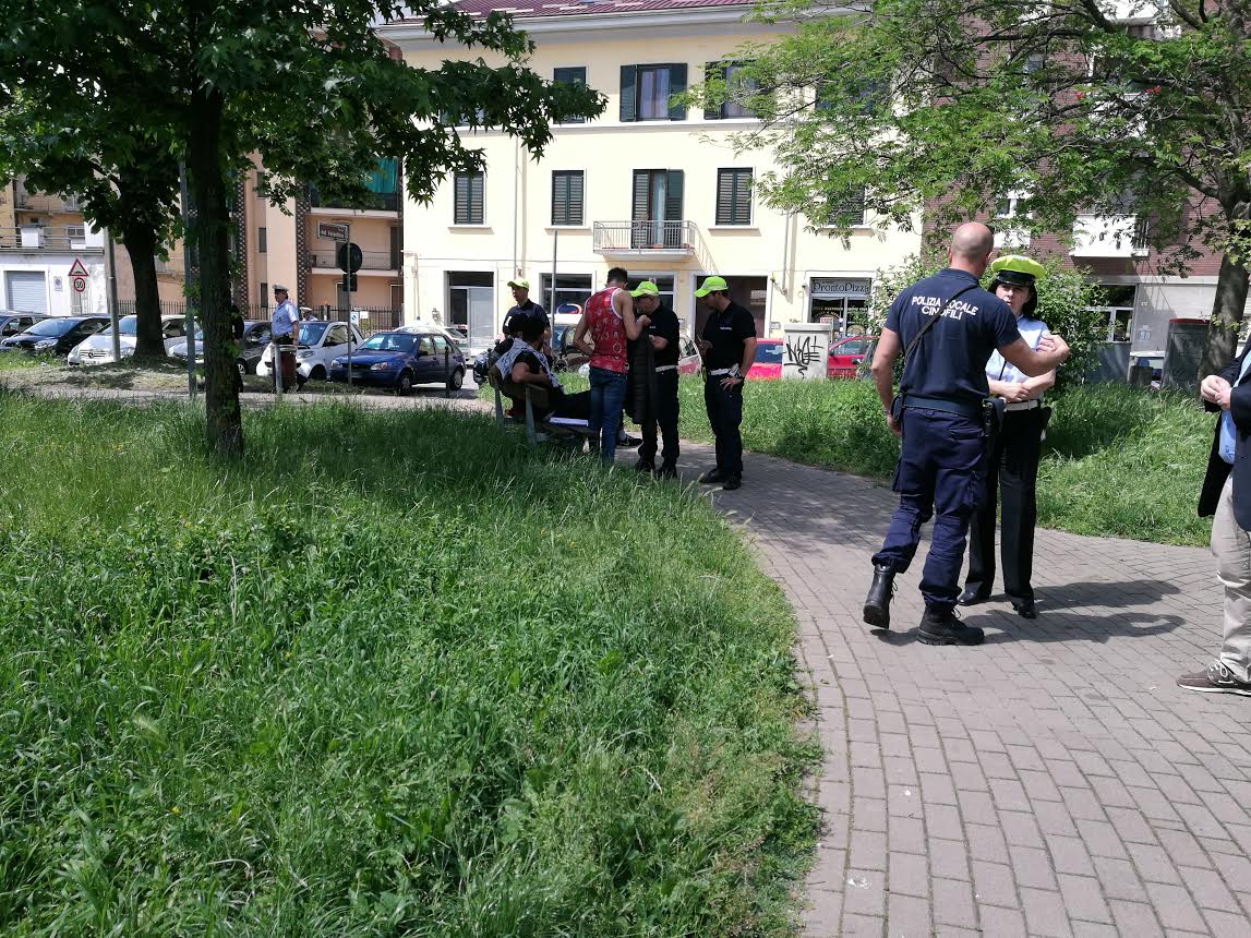 Controlli dei vigili in centro