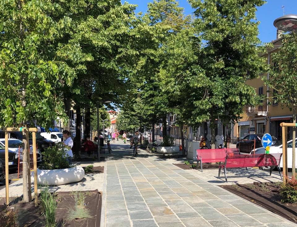 Galliate, concluso il restyling di viale Quagliotti