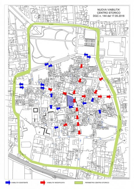 trecate viabilità centro planimetria 