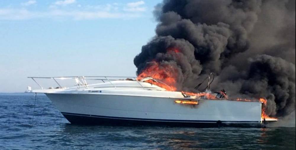 Esplode barca ad Angera: quattro ustionati