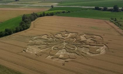 Misteriosi cerchi nel grano apparsi nel torinese