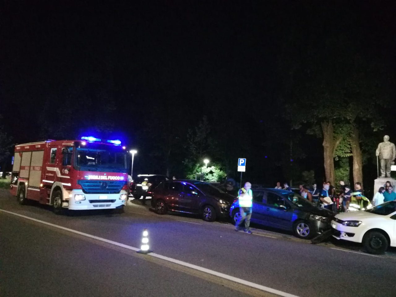 Incidente in Baluardo Quintino Sella: tre feriti