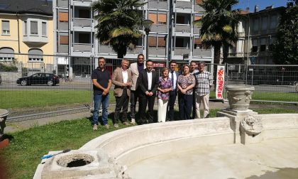 Fontana di piazza del Popolo, sopralluogo per la verifica dei lavori di restauro