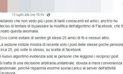 Facebook ancora virale LA BUFALA dei 25 amici per ingannare l'algoritmo