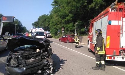 Incidente all’imbocco dell’autostrada: 5 persone coinvolte fra le quali una bimba