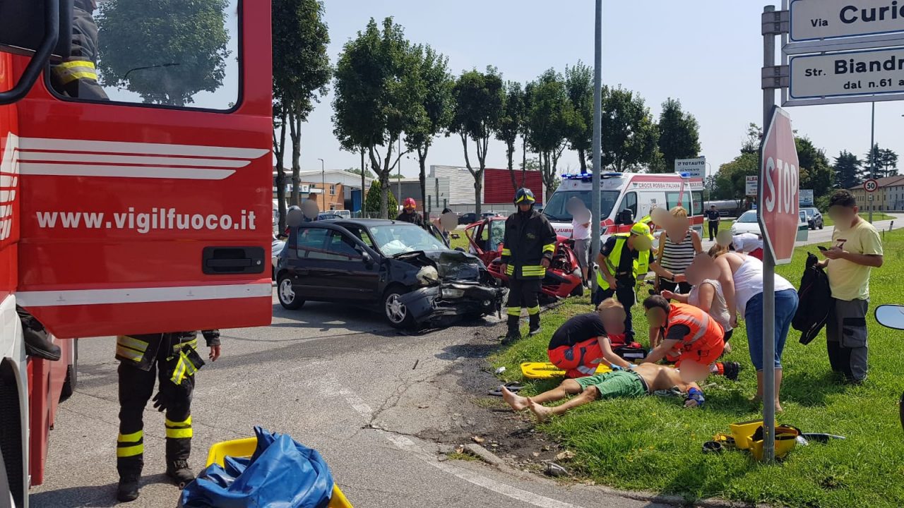 Incidente sulla strada per Biandrate