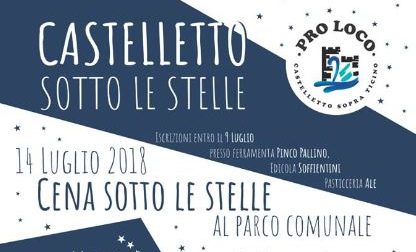 Ultimo giorno per le iscrizioni alla cena sotto le stelle di Castelletto