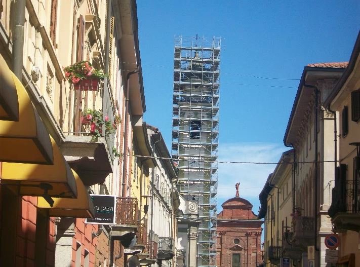 A Carpignano Sesia partiti i restauri del campanile
