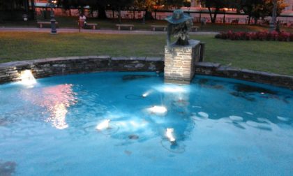La fontana di piazza Garibaldi torna a funzionare