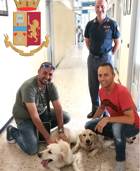 Bianca e Neve tornano a casa grazie alla Polizia stradale